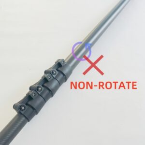 Non-rotate telescopic pole